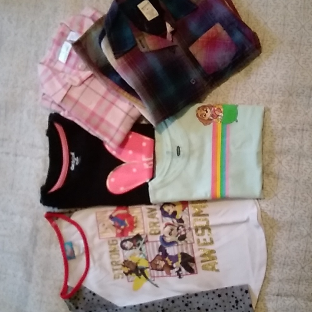 Girls Assorted Tops Size 4/5  Bundle of 5